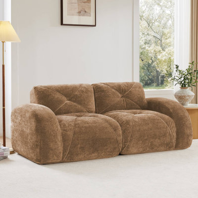 80" Modular Tufted Boneless Couch For Living Room