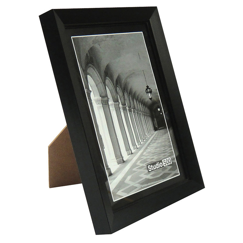 Cadre photo Glam Squad, Noir mat, 6 po x 4 po