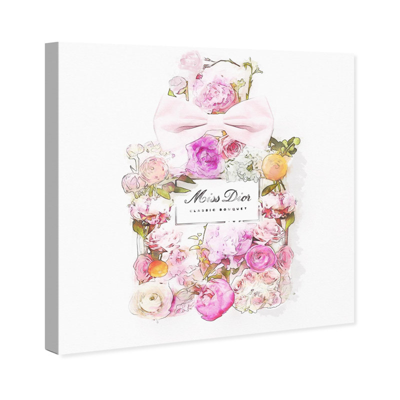 Mauve, beau bouquet - impression, H 50 po x l 50 po, Toile tendue