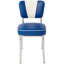 Chaise rembourrée à dossier en V Retro Home-18734019