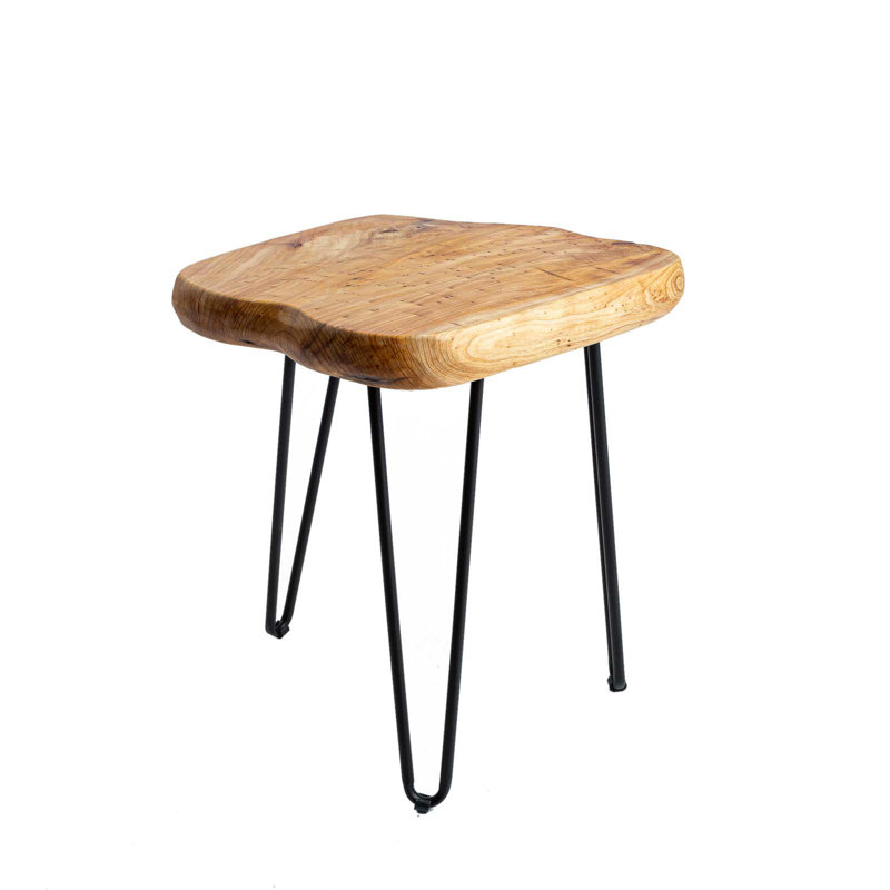 Barlo Solid Wood Top End Table, 20" H x 15" W x 16" D
