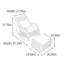 Chaise berçante ergonomique en alliage d'aluminium-111615469