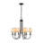 Belmont 6-Light Etched Glass Contemporary Chandelier