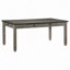 Ensemble de salle à manger 5 pièces avec 6 tiroirs et 4 chaises d'appoint de style campagnard décontracté