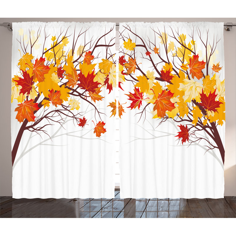 Wynter Polyester Semi Sheer Curtain Pair, 54" x 96"