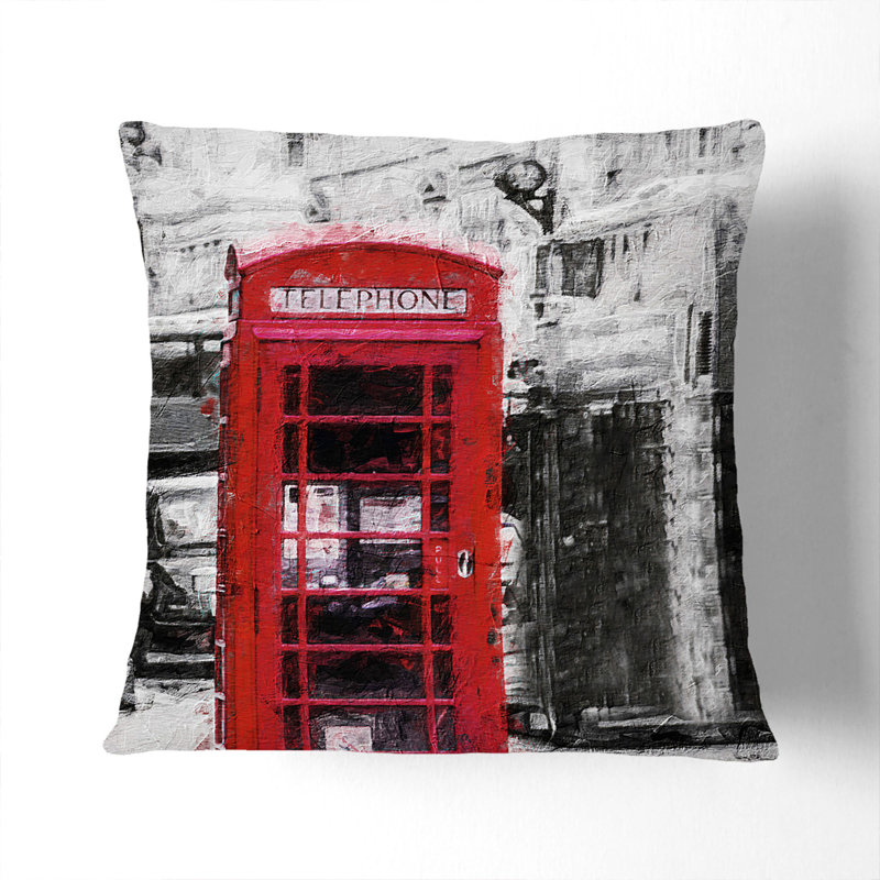 Square Throw Cushion, Black, 55 x 55 cm