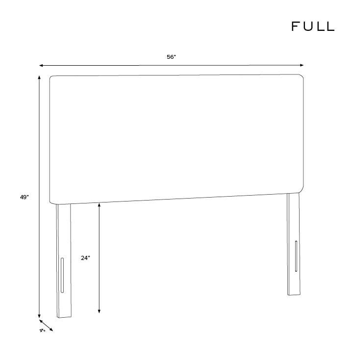 Rowberrow Upholstered Panel Headboard