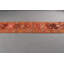 Tapis de couloir vintage turc Herki en laine neutre avec des touches d'orange pour les escaliers et les couloirs