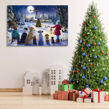 The Holiday Aisle® Santa Claus Poster Christmas Decorations Indoor Cool  Painting Canvas Wall Art Modern Picture For Living Room Decor New Year Gifts  On Canvas Painting