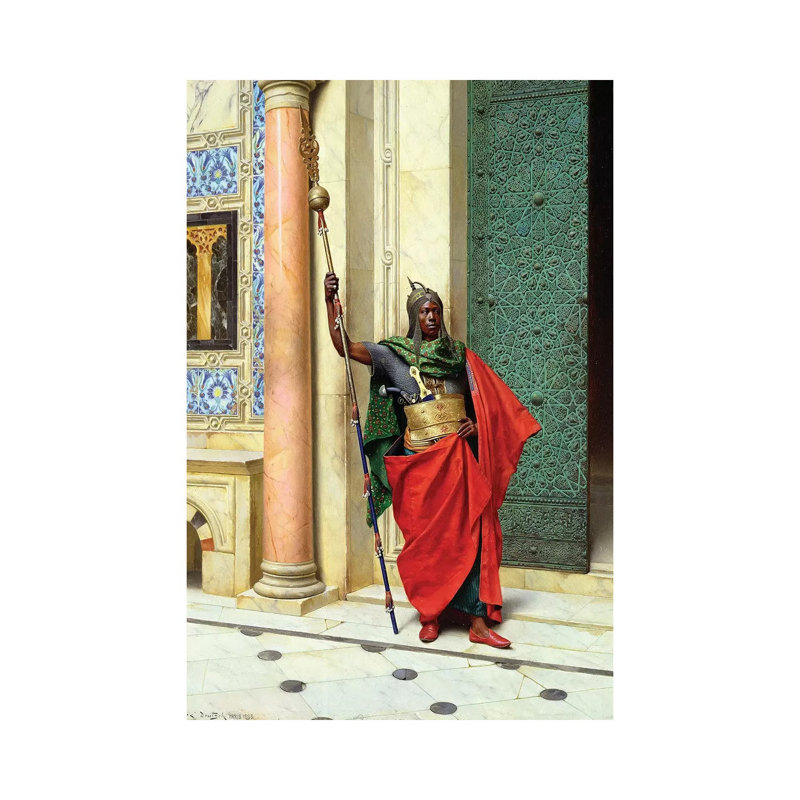 On Guard by Ludwig Deutsch - Wrapped Canvas Painting