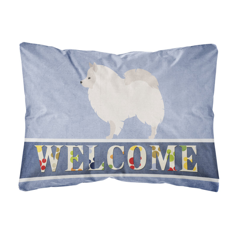  Coussin décoratif intérieur / extérieur German Spitz Welcome