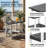2-Tier Adirondack Outdoor Side Table, All-Weather HDPE Patio End Table-144458355