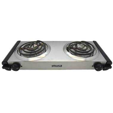 IMUSA IMUSA Electric Single Burner 1100 Watts, Red - IMUSA