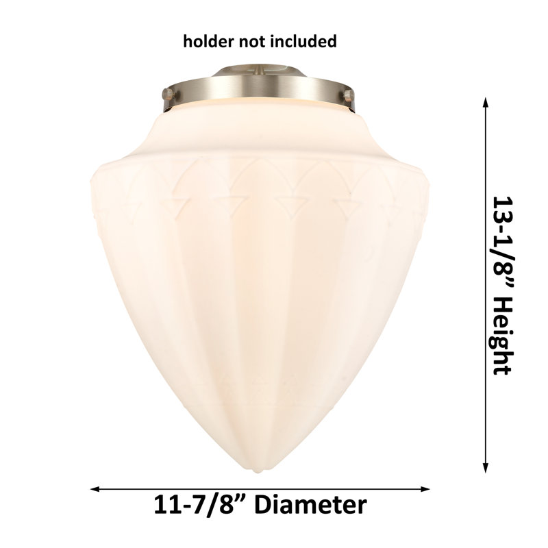 1 - Light Single Drop Pendant Pendant, Brushed Satin Nickel, Matte White