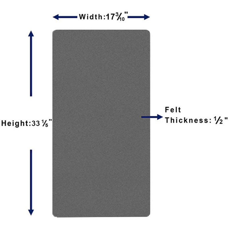 Wall Mounted Bulletin board, 36" x 18", 36" x 18"