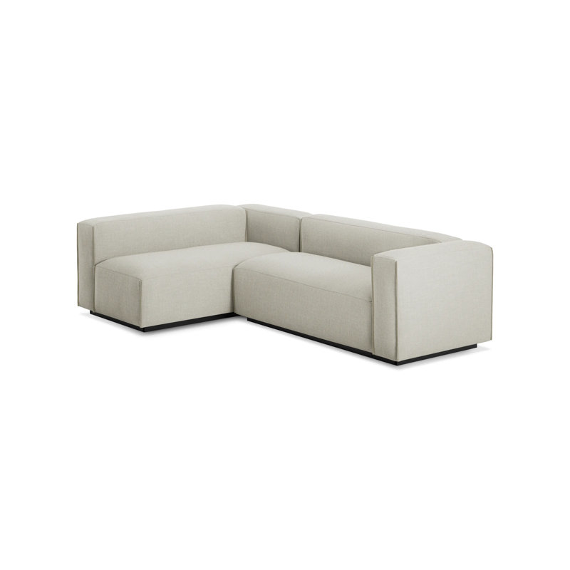 Cleon Modular Sectional, Maharam Mode in Clavicle 100% Polyester, Left Hand Facing