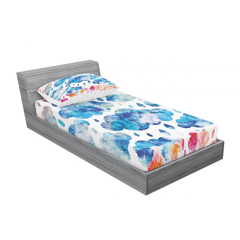 Microfiber Sheet Set, Twin Sheet Set with Fitted Sheet
