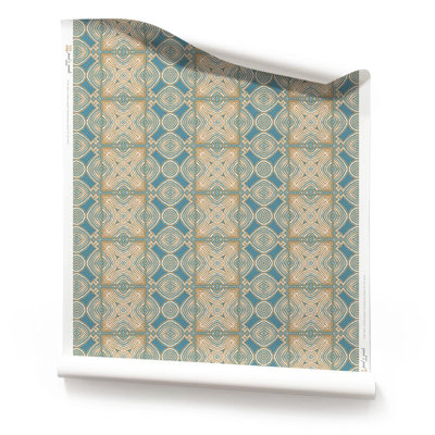 Ruguru (Medium) | Linework Tile Wallpaper Double Roll