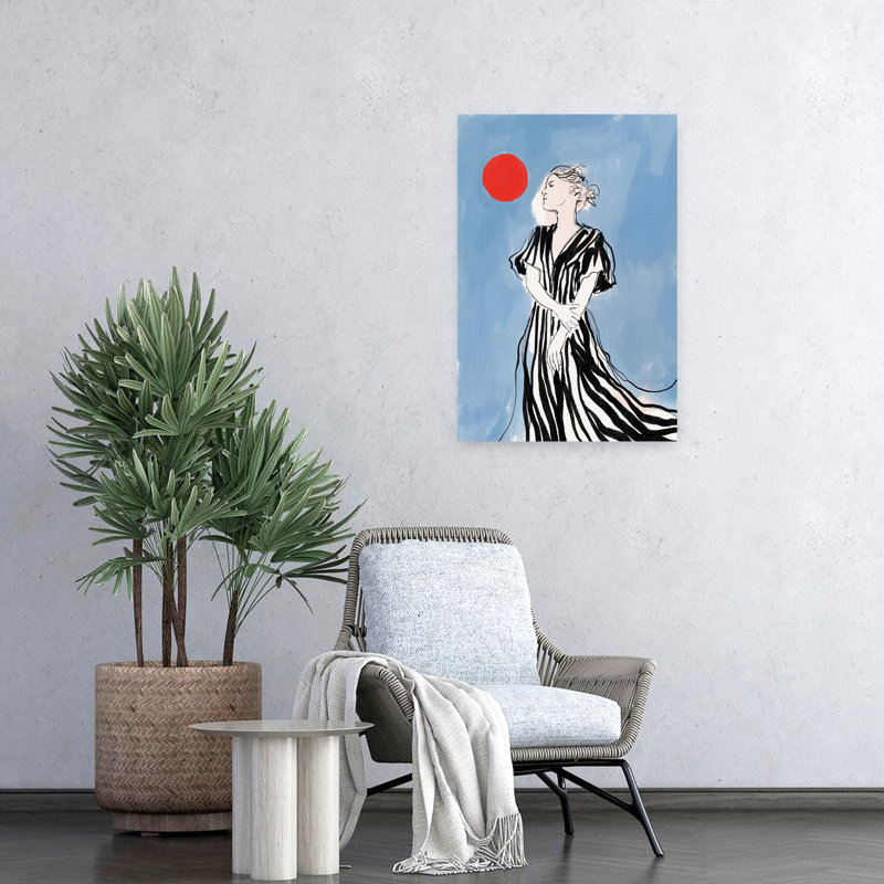 Art contemporain contemporain éthéré, H 48 po x l 32 po