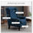 Button-Tufted High Wingback Chair with Thick Padding
