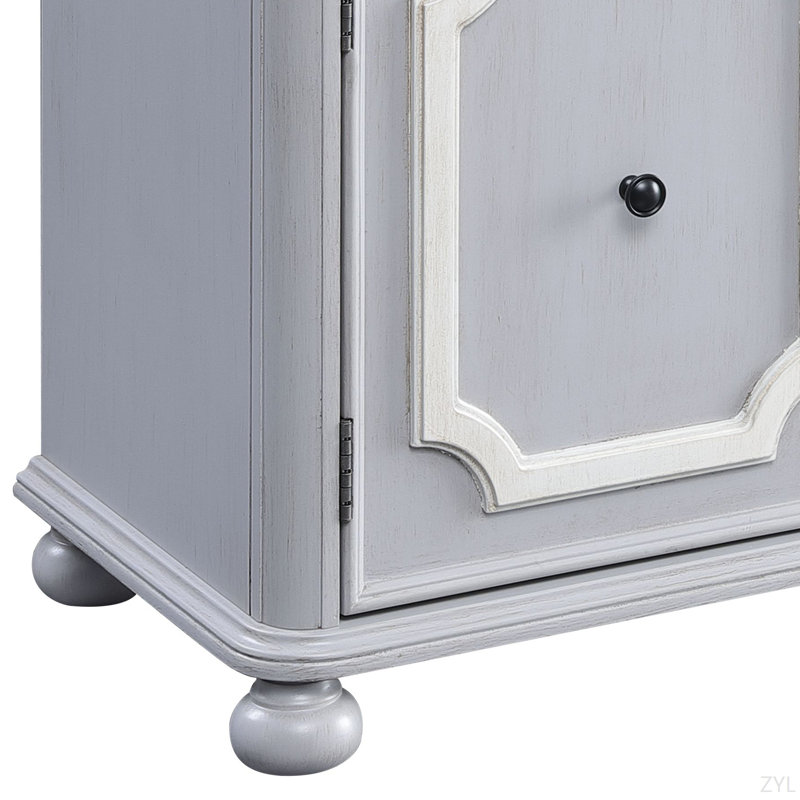 Armoire grise à finition moderne