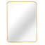 Miroir mural rectangulaire 24 x 32 pouces pour salle de bain - Verre de 4 mm, alliage d'aluminium rouille, conception incassable et crochets renforcés.