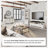 Yazeed Rustic Ridge Washed White 4 Door Sideboard Storage Cabinet