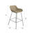 Galen Wicker Counter Stool with Iron Frame-563185398