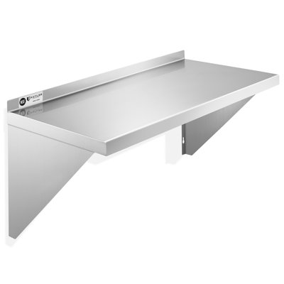 KUTLER Stainless Steel Shelf - NSF Commercial Wall Shelving