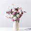 Bouquet de 1 bouquet de chrysanthème artificiel, verdure en soie simulée bicolore de 21 pouces, vase décoratif pour table de jardin pour la maison, cuisine, pourpre et blanc-788442726