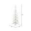Kuna 6' Flocked White Pine Artificial Christmas Tree with 406 PVC Tips and Metal Stand-992939054