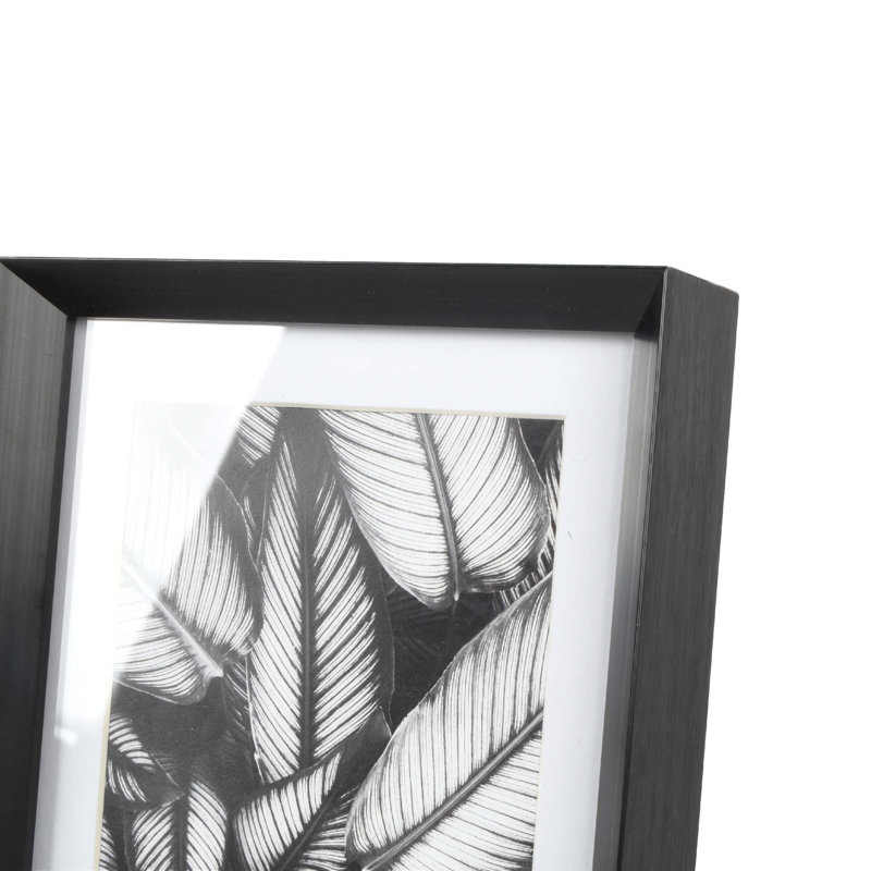 Metal 11X14" Gallery Wall Picture Frame, Matted For 8X10 Or 5X7 Photos, Black, 4" x 6"