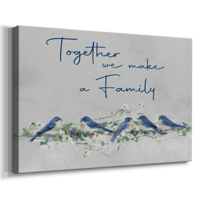 Famille Bluebird - Cavas enveloppés de galerie