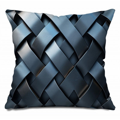 Trendy Floral Plush Cotton Blend Reversible Throw Pillow