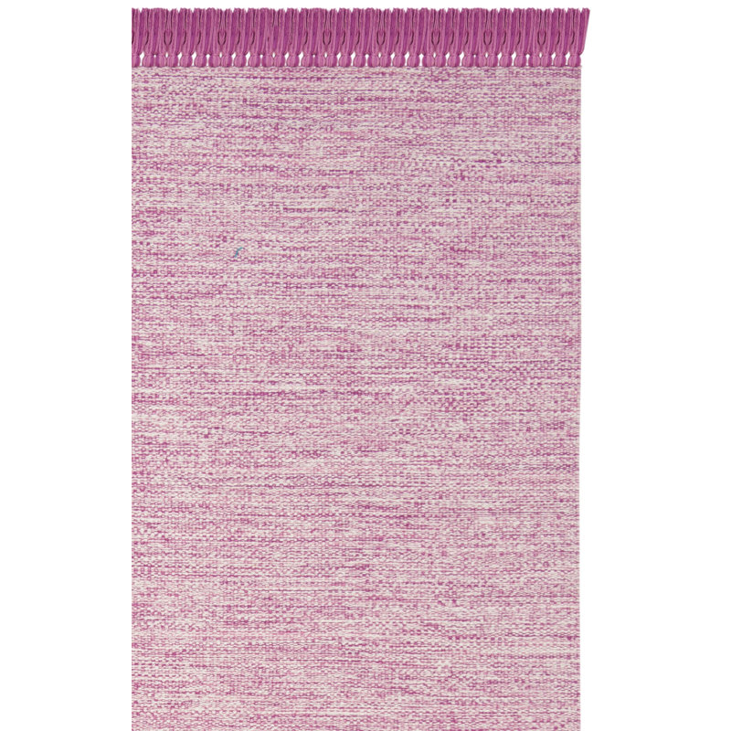 Waloo Hand Woven Cotton Chevron Rug, Rectangle 3' x 5'