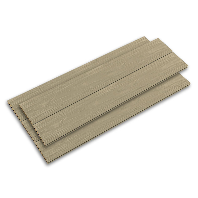 Planches d'extérieur en composite 96 po x 5,4 po (5 pièces) - Accessoires inclus, L 96 po x l 5,4 po, Bois antique
