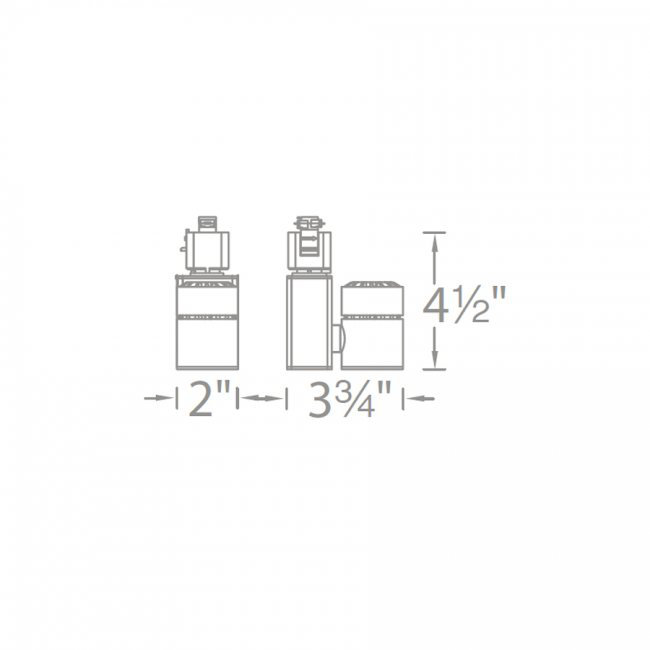 Exterminator II Track Head, White, 3000K/85, Narrow