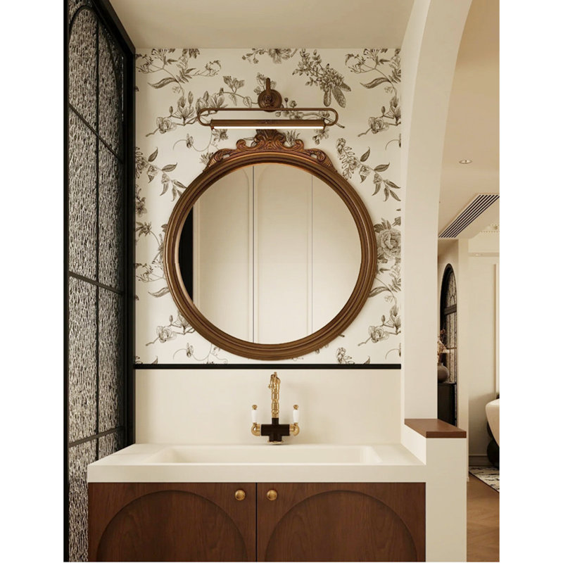 Miroir mural antique antique, Bronze