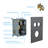 Dual Shower Head - 12 Inch Wall Mounted Square Shower System with Rough-in Valve, Matte black
