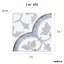 Carrelage en porcelaine mate Encaustic 8 po Luv Passion