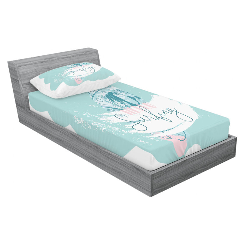Ensemble de draps beach, Ensemble de draps pour lit simple TG avec drap-hou