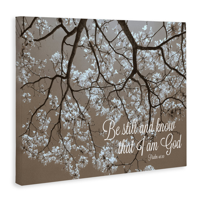 Toile Be Still Apple Blossoms, conception de Gail Peck, H 36 po x l 48 po