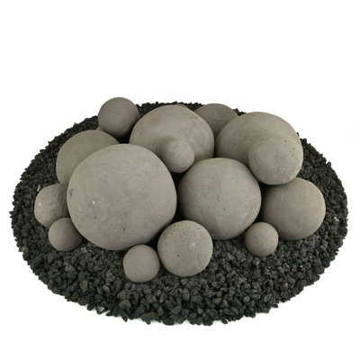 14'' Round Ceramic Fire Pit Accessory