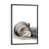 Toile avec cadre gris