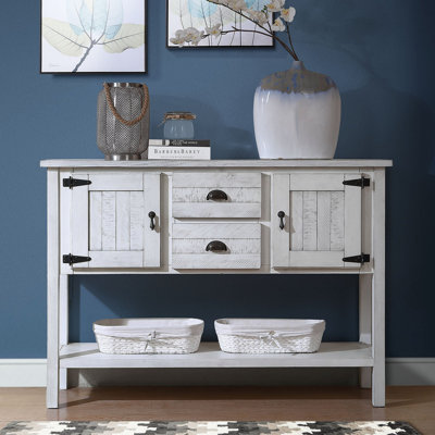 Retro 46.5" Sideboard,Entryway Table,Console Table,Sideboards Buffet Table with Bottom Shelf
