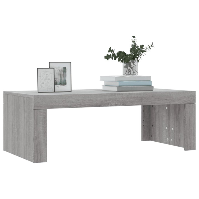 Bilke Manufactured Wood Frame Single Coffee Table, Gray Sonoma