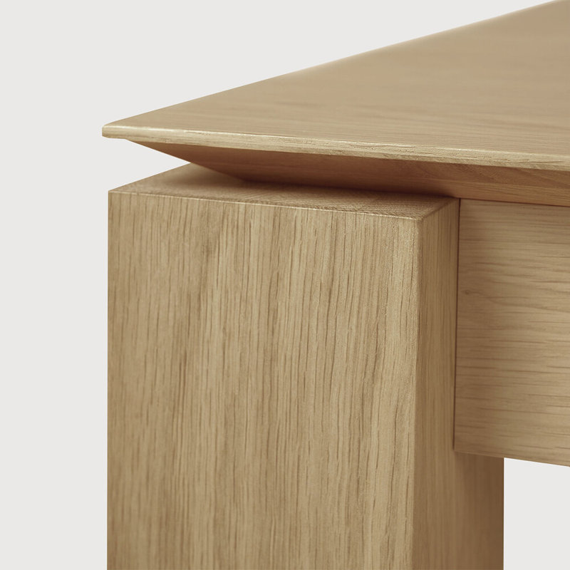 Slice Solid Oak Dining Table, 35.4" W x 86.6" L