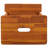 2 Step Stool 15.7"x15"x19.7" Solid Wood Acacia