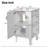 French Style 20-Inch Bathroom Vanity With Ceramic Sink With Soft-Close Door & Half-Moon Handle & Adjustable Shelf-1708614788