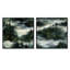 Callicoat - ensemble de 2 collages carrés forêt-101847205-101847204